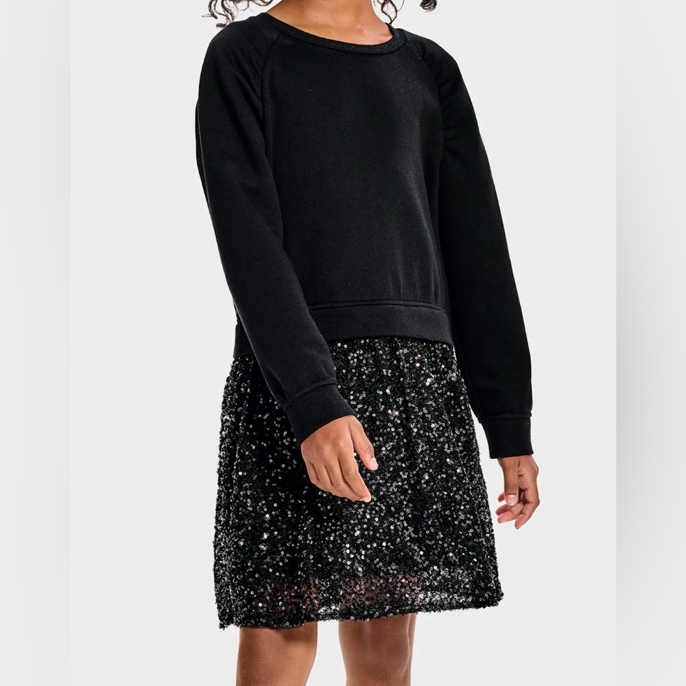 New Children’s Place Sequin Sweatshirt for Girls